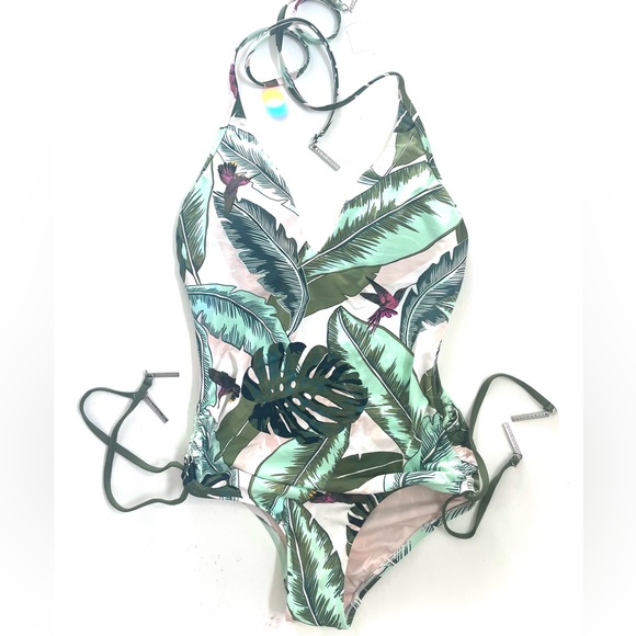 Sea Folly one piece halter top swimsuit. Size small. - Picture 1 of 4